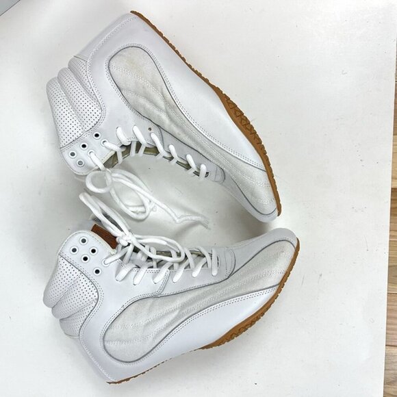 RyderWear Footwear Mens White sz 8 Weightlifting BodyBuilding Training Sneakers - Picture 5 of 9